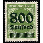 Germany 1923 Surcharge - 800T on 500m (numbers)-Stamps-Germany-Mint-StampPhenom