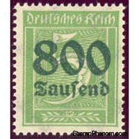 Germany 1923 Surcharge - 800T on 5pf (numerals)-Stamps-Germany-Mint-StampPhenom