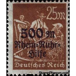 Germany 1923 Surcharge - Relief Fund for Sufferers-Stamps-Germany-Mint-StampPhenom