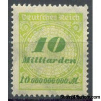 Germany 1923 Value in "Milliarden", 10mlrd-Stamps-Germany-Mint-StampPhenom