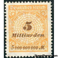 Germany 1923 Value in "Milliarden", 5mlrd-Stamps-Germany-Mint-StampPhenom