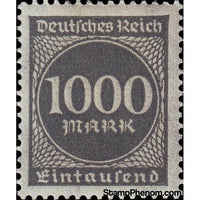 Germany 1923 Value in circle, 1000m-Stamps-Germany-Mint-StampPhenom