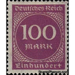 Germany 1923 Value in circle, 100m-Stamps-Germany-Mint-StampPhenom