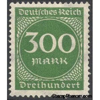 Germany 1923 Value in circle, 300m-Stamps-Germany-Mint-StampPhenom