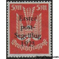 Germany 1923 Wood Pigeon - overprinted Erster Postsegelflug 1923-Stamps-Germany-Mint-StampPhenom