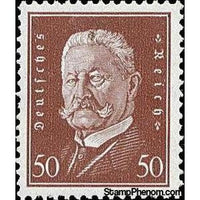 Germany 1928 Paul von Hindenburg (1847-1934), 2nd President, 50pf-Stamps-Germany-Mint-StampPhenom