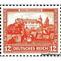 Germany 1932 Nuremberg, stronghold-Stamps-Germany-Mint-StampPhenom