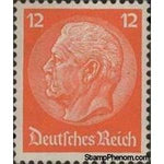 Germany 1932 Paul von Hindenburg (1847-1934), 2nd President, 12pf-Stamps-Germany-Mint-StampPhenom