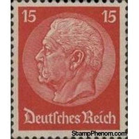 Germany 1932 Paul von Hindenburg (1847-1934), 2nd President, 15pf-Stamps-Germany-Mint-StampPhenom