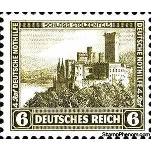 Germany 1932 Stolzenfels castle on Rhine-Stamps-Germany-Mint-StampPhenom