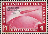 Germany 1933 Air. “Graf Zeppelin” Chicago World Exhibition Flight.-Stamps-Germany-Mint-StampPhenom