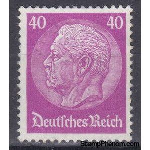 Germany 1933 Paul von Hindenburg (1847-1934), 2nd President, 40pf-Stamps-Germany-Mint-StampPhenom