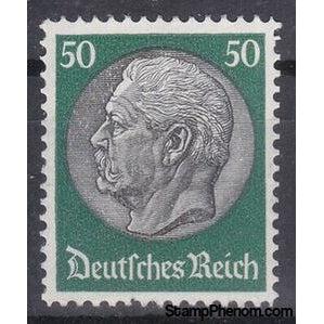 Germany 1933 Paul von Hindenburg (1847-1934), 2nd President, 50pf-Stamps-Germany-Mint-StampPhenom