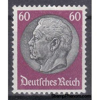 Germany 1933 Paul von Hindenburg (1847-1934), 2nd President, 60pf-Stamps-Germany-Mint-StampPhenom