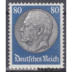 Germany 1933 Paul von Hindenburg (1847-1934), 2nd President, 80pf-Stamps-Germany-Mint-StampPhenom