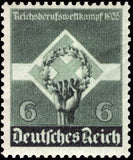 Germany 1935 Fist, oak leaf wreath, swastika-Stamps-Germany-Mint-StampPhenom