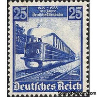 Germany 1935 "Fliegender Hamburger", Remote Quick Railcar, series VT 04-Stamps-Germany-Mint-StampPhenom