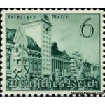 Germany 1940 Clocktower building at Augustus square-Stamps-Germany-Mint-StampPhenom