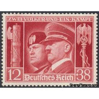 Germany 1941 Adolf Hitler (1889-1945), Benito Mussolini (1883-1945)-Stamps-Germany-Mint-StampPhenom