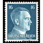 Germany 1941 Adolf Hitler (1889-1945), Chancellor, 16r-Stamps-Germany-Mint-StampPhenom