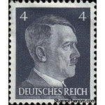 Germany 1941 Adolf Hitler (1889-1945), Chancellor, 4r-Stamps-Germany-Mint-StampPhenom