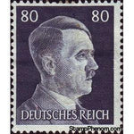 Germany 1941 Adolf Hitler (1889-1945), Chancellor, 80r-Stamps-Germany-Mint-StampPhenom