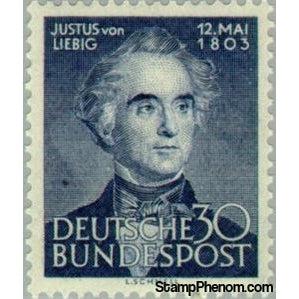 Germany 1953 Justus von Liebig (1803-1873), chemist and naturalist-Stamps-Germany-Mint-StampPhenom