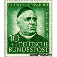 Germany 1953 Sebastian Kneipp (1821-1897), catholic priest-Stamps-Germany-Mint-StampPhenom