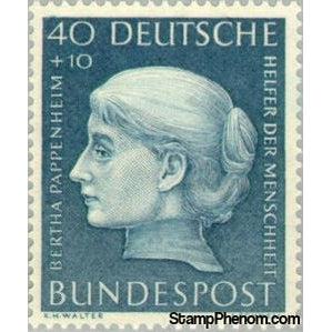 Germany 1954 Bertha Pappenheim (1859-1936), social worker-Stamps-Germany-Mint-StampPhenom