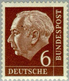 Germany 1954 Prof. Dr. Theodor Heuss (1884-1963), 1st German President-Stamps-Germany-Mint-StampPhenom