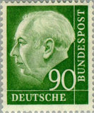 Germany 1954 Prof. Dr. Theodor Heuss (1884-1963), 1st German President-Stamps-Germany-Mint-StampPhenom