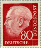 Germany 1954 Prof. Dr. Theodor Heuss (1884-1963), 1st German President-Stamps-Germany-Mint-StampPhenom