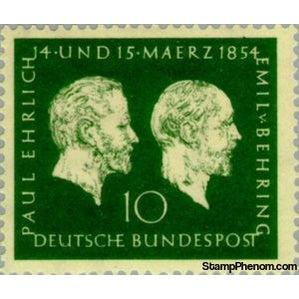 Germany 1954 Prof. Paul Ehrlich (1854-1915), Emil von Behring (1854-1917)-Stamps-Germany-Mint-StampPhenom