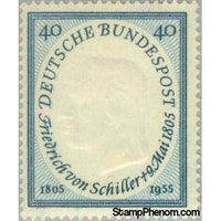 Germany 1955 Friedrich von Schiller (1759-1805), poet-Stamps-Germany-Mint-StampPhenom