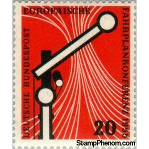 Germany 1955 Signal schematic representation of railways-Stamps-Germany-Mint-StampPhenom