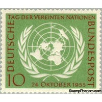 Germany 1955 UN Emblem-Stamps-Germany-Mint-StampPhenom