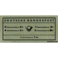 Germany 1956 Booklet-Prof. Dr. Theodor Heuss (1884-1963)-Stamps-Germany-Mint-StampPhenom