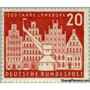 Germany 1956 Medieval citizen houses, elder crane-Stamps-Germany-Mint-StampPhenom