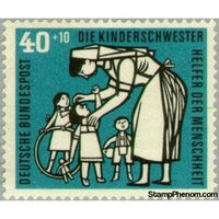 Germany 1956 Nurse, children-Stamps-Germany-Mint-StampPhenom