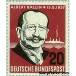 Germany 1957 Albert Ballin and steamship-Stamps-Germany-Mint-StampPhenom