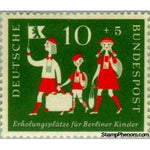 Germany 1957 Children with Travel Luggage-Stamps-Germany-Mint-StampPhenom