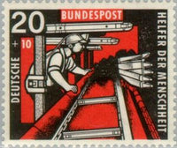 Germany 1957 Coalmining-Stamps-Germany-Mint-StampPhenom