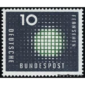 Germany 1957 Television screen-Stamps-Germany-Mint-StampPhenom