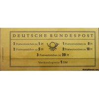 Germany 1958 Booklet-Prof. Dr. Theodor Heuss (1884-1963)-Stamps-Germany-Mint-StampPhenom