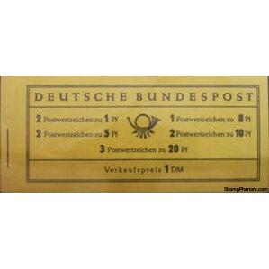 Germany 1958 Booklet-Prof. Dr. Theodor Heuss (1884-1963)-Stamps-Germany-Mint-StampPhenom