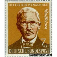 Germany 1958 Friedrich Wilhelm Raiffeisen-Stamps-Germany-Mint-StampPhenom