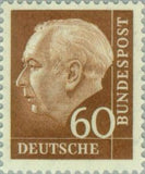 Germany 1958 Prof. Dr. Theodor Heuss (1884-1963), 1st German President-Stamps-Germany-Mint-StampPhenom