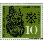 Germany 1959 400th Anniversary of death of Adam Riese-Stamps-Germany-Mint-StampPhenom