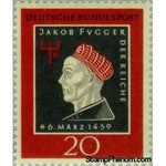 Germany 1959 500th Birthday of Jakob Fugger-Stamps-Germany-Mint-StampPhenom