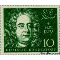 Germany 1959 Georg Friedrich Händel (1685-1759)-Stamps-Germany-Mint-StampPhenom